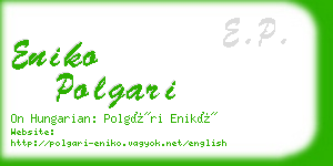 eniko polgari business card